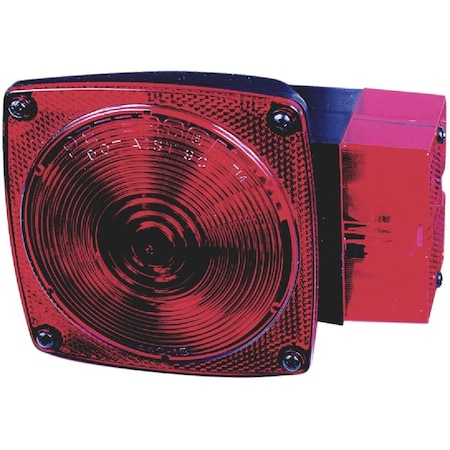 Peterson Square w/Built-In License Plate Light Red 5-3/4 In. Stop & Tail Light V452L